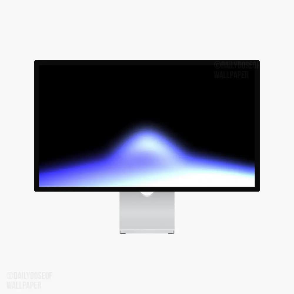 Ethereal Horizon: Abstract Blue Gradient Desktop Wallpaper by Victor Berriel