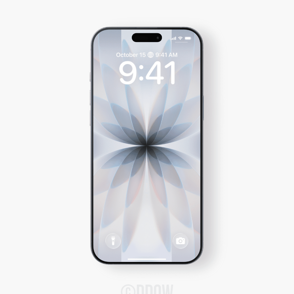 Pure Clarity: The Official iPhone 17 White Wallpaper