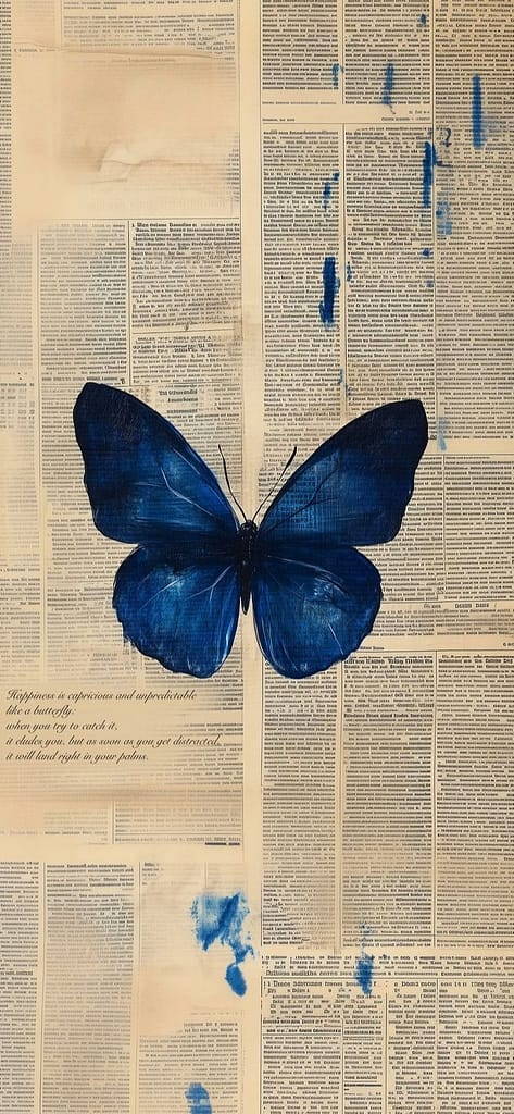 Vintage Aesthetic Butterfly Wallpaper