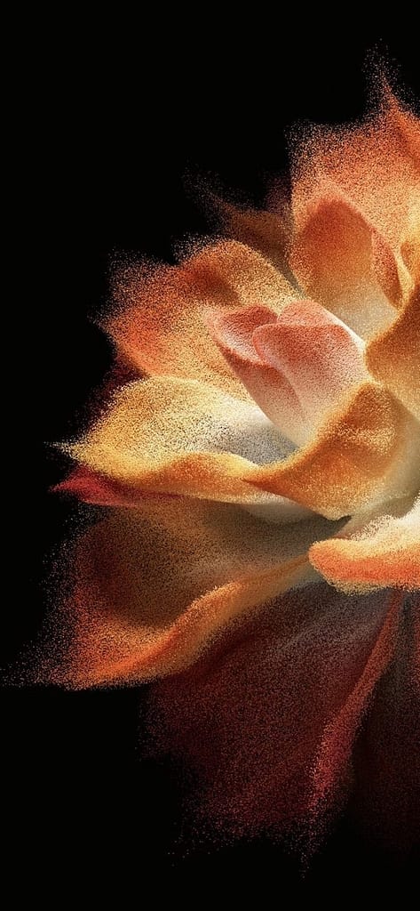 Vintage Dark Flower Wallpaper