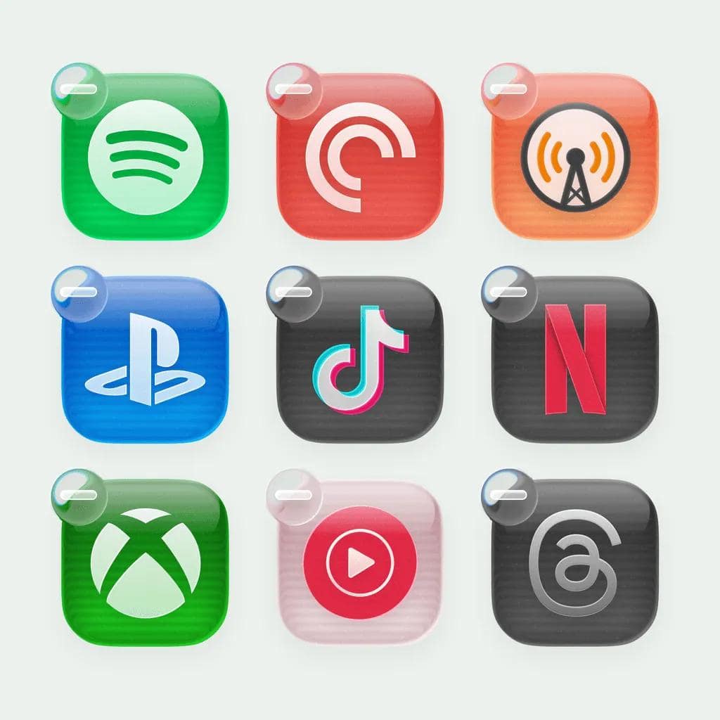 Liquid Glass App Icons for iPhone 